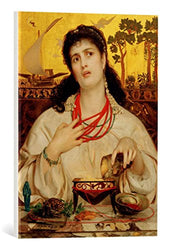 kunst für alle Canvas Print: Anthony Frederick Augustus Sandys Medea Fine Art Print, Canvas on Stretcher, Ready to Hang Wall Picture, 15.7x21.7 inch / 40x55 cm