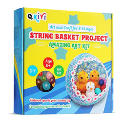 QKIYI Arts and Crafts for Kids 8-12 Crafts for Girls DIY Kits String Art Kits Supplies of Toys for Girls and Boys Age 7 8 9 1 11 12-Chicks Kit