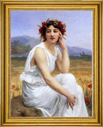 Art Oyster Guillaume Seignac The Muse - 21.05" x 28.05" Premium Canvas Print with Gold Frame