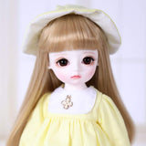 MLyzhe BJD Doll Ball Mechanical Jointed SD Doll DIY Toys with Full Set of Clothes Wig Shoes Accessories 1/6 26cm 10Inch