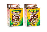Crayola Multicultural Crayons - 32 Count (3 Pack)