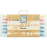 Zig Memory System Calligraphy Dual Tip Marker Set … (12 Colors set)