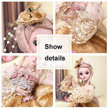 Realistic Reborn Dolls BJD 19 Jointed Girl Play House Can Dressup for Child Birthday Xmas Present 60Cm/23.6 Inch HMYH