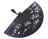 Amajiji Charming Elegant Modern Woman Handmade Bamboo Silk 8.27" (21cm) Folding Pocket Purse Hand