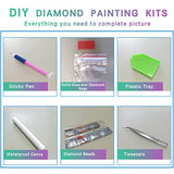 latqhlk Sugar Skull Diamond Painting Kits for Adults Kids,Inspirational Diamond Art Kits,Horror Diamond Painting Round Full Drill for Home Wall Decoration Gifts(13.8x21.7inch) 