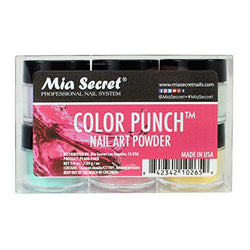 Mia Secret -Color Punch Collection Nail Acrylic Powder set of 6