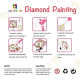 Craftoy 5D Diamond Painting Kit for Kids 7.1‘’ X 7.1‘’ Wooden Frame Diamond Arts and Crafts for Kids Mosaic Gem Stickers by Number Kits DIY Painting Arts Crafts Supply Set Embroidery Gift (Tortoise F)