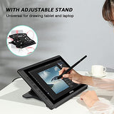 Drawing Tablet with Screen 15.6 Inch 2-in-1 Graphics Tablet Drawing Monitor Pen Display 1080P HD IPS Screen with Stand and 8192 Levels Battery-Free Stylus Compatible for Window/Mac