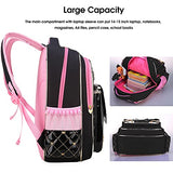 Backpack for Girls,Waterproof Kids Backpack Cute School Bag for Elementary Princess Bookbag