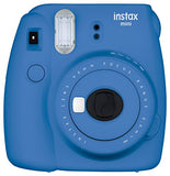 Fujifilm Instax Mini 9 Instant Camera (Cobalt Blue), 2 x Twin Pack Instant Film (40 Sheets), Camera