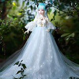 ZDD Delicate Angel Elves BJD Doll 1/3 55cm Ball Jointed SD Dolls, with Clothes Wigs Makeup, Handmade Resin Toys Birthday Surprise Gift(Momo)