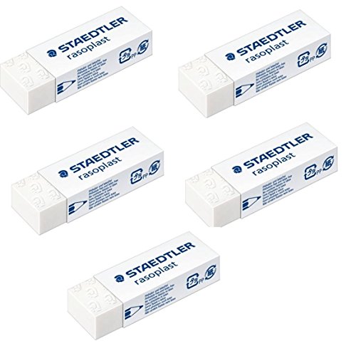 Staedtler Large Rasoplast Pencil Eraser (526 B20) Pack of 5 Erasers