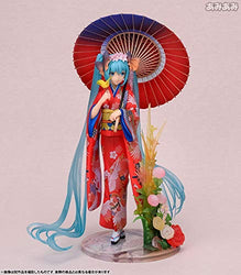 JINZDUO Anime Kimono Stronger Hatsune Miku Beautiful Statue Figure Toys