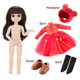 YIHANGG BJD Doll, 36CM Ball Jointed Doll Changed Dress DIY Toys with Full Set Clothes Shoes Wig Makeup, Gift for Birthday Festival Collection,M