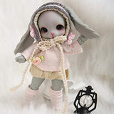 Dollsoom Leepy BJD YOSD Doll 1/8 Rabbit Version Body Model Fashion Shop Sweeter Girl Gift Fullset As Pic Face Up