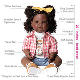 Adora Realistic Baby Doll Happy Camper in Pink Flannel Shirt Partnered with Blue Denim Shorts and Ankle Boots