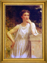 Art Oyster Guillaume Seignac A Wistful Moment - 18.05" x 27.05" Premium Canvas Print with Gold Frame