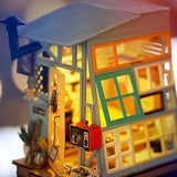 Rolife Miniature Dollhouse-DIY Wooden House Kit-3D House Puzzle Model-Creative Room Decorations with Furniture and LED-Best Birthday