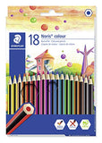 STAEDTLER 185 C18 Noris Colouring Pencil, Assorted Colours, Pack of 18