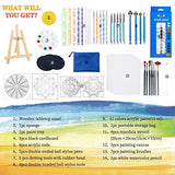 H&B Acrylic Painting Set-Mandala Dotting Tools Painting Kit - Rock Dot Paint Stencils Tool Set -Art Supplies Kits with Wooden Easel for Nail Stone Mandala Arts Drawing Home Decor Activity