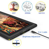 Graphics Drawing Monitor XP-PEN Artist15.6 Pen Display Battery-Free Stylus with 8192 Levels of Pressure