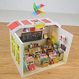 Flever Dollhouse Miniature DIY House Kit Creative Room with Furniture for Romantic Valentine's Gift(My Dear Deskmate)