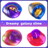 Galaxy Slime kit, 48 Pack Dreamy Slime Party Favor Gifts, Bulk Slime Putty Toy for Girls and Boys for Sensory and Tactile Stimulation, Prize, Goodie Packs Stuffers for Kids, Soft Non-Sticky