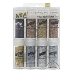 American Crafts 8-Pack WOW Extra Fine Glitter, Everyday 1