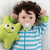 Paradise Galleries Reborn Toddler Boy - Cuddle Monster, Magnetic Mouth - 21 inch in SoftTouch Vinyl, 7-Piece Doll Gift Set
