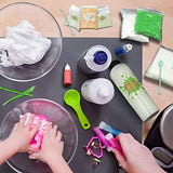 Slime Kit Making All In 1 Ultimate DIY 4 Girls Boys I Glow In The Dark I All In 1Snow Powders I Kids Can Make Fluffy Cloud Fishbowl Glitter Foam Balls Slime With Color Clay Glue I Clear Containers
