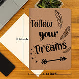 12 Pack Kraft Notebooks 6 Designs Notebook Journal 80 Lined Pages Pocket Notebook 4.1 x 5.9 inches Notepad