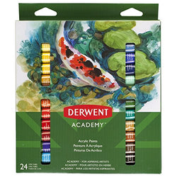 Derwent Academy Paints, Acrylic, 24 Pack (98226)