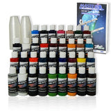 TRANSPARENT 33 CREATEX AIRBRUSH PAINT COLORS SET