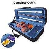 AW 4/4 Full Size Violin Set Matte Fiddle Stradivari Copy Style with Case Rosin Shoulder Rest for Beginner Chlid with Carry Case Gift