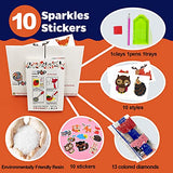Arts and Crafts for Kids Ages 8-12 - DIY 5D Diamond Painting Stickers for Girls and Adult Beginners - 10 Pcs Cute Animals Kits Gift for Boys Ages 3-5 4-6 6-8