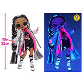 LOL Surprise OMG Dance Dance Dance B-Gurl Fashion Doll with 15 Surprises Including Magic Black Light, Shoes, Hair Brush, Doll Stand and TV Package - Great Gift for Girls Age 4+