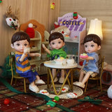 Beem Jun Boy Dolls Set, BJD Doll 6 Inches Male Doll with Different Clothes Ball Jointed Doll,Includes Gift Box and Greeting Card, Ideal Gift for Kids, 3-in-1 Set