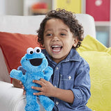 Sesame Street Little Laughs Tickle Me Cookie Monster, Talking, Laughing 10-Inch Plush Toy for Toddlers, Kids 12 Months and Up