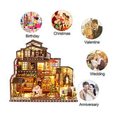WYD Japanese Style Large Villa Building Model Kit, DIY Wooden Dollhouse Kit Plus Dust Proof and Music Movement, 1:24 Scale Creative Room Idea (Ancient Capital Mochizuki)