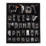 Onerbuy Professional 32Pcs Domestic Sewing Machine Presser Foot Set Spare Parts Accessories for Low