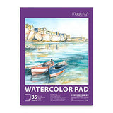 Watercolor Paper Pad 9"X12", Magicfly 3 Pack 140 Pound(Each) Watercolor Sketchbooks for Wet, Dry