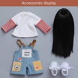 MEESock 1/6 BJD Dolls 25.5cm Fashion Boy Ball Jointed SD Dolls, with Full Set Clothes Shoes Wig Makeup, Best Gift Toy for Children