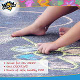 Chalk City Sidewalk Chalk, 20 Count, 7 Different Colors, Jumbo Chalk, Non-Toxic, Washable, Art Set