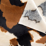 Velboa Wave Print Cow Tan 60 Inch Fabric by the Yard (F.E.®)