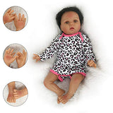 CHAREX Reborn Baby Doll 22 inch African American, Handmade Black Reborn Girl Doll Toy Gift Set