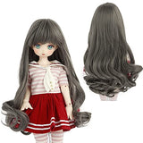 MUZIWIG 1/3 Bjd Doll Hair Wig Girl Gift High Temperature Long Curly Wig for 1/3 BJD Doll (02)