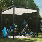 AVAWING Large Outdoor Pergola, Retractable Canopy Garden Gazebo, Aluminum Frame Grape Trellis with Sun Shade Cover