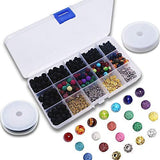 Lava Bead Kit, 600 Pcs Lava Beads Stone Rock Diffuser Balls Kit Set | Black & Colored | Chakra