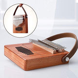 Kalimba Thumb Piano 17 Keys with Mahogany Wood,Mbira, Easy to Learn Portable Musical Instrument with Study Instruction and Tune Hammer,Gift for Kid Gift for Kids Adult Beginners