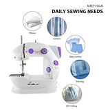 HAITRAL Portable Sewing Machine Adjustable 2-Speed Double Thread Electric Crafting Mending